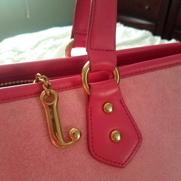 🩷Y2K rare juicy Couture Pink Terry Tote Bag - Picture 9 of 14